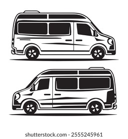 van with white background, great for transportation, automotive, background, business and more.