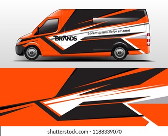 Van Wrap design for company, decal, wrap, and sticker. vector eps10