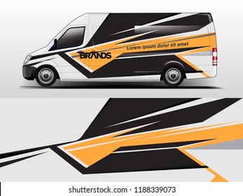 Van Wrap design for company, decal, wrap, and sticker. vector eps10