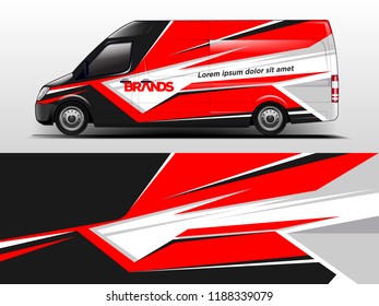 Van Wrap design for company, decal, wrap, and sticker. vector eps10