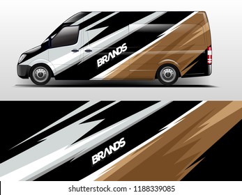 Van Wrap design for company, decal, wrap, and sticker. vector eps10