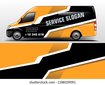 Van Wrap design for company, decal, wrap, and sticker. vector eps10