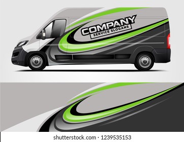 Van Wrap design for company, decal, wrap, and sticker. vector eps10