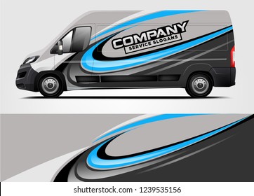 Van Wrap design for company, decal, wrap, and sticker. vector eps10