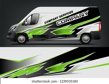 Van Wrap design for company, decal, wrap, and sticker. vector eps10