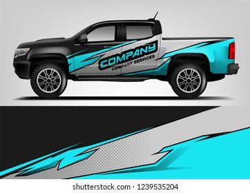 Van Wrap design for company, decal, wrap, and sticker. vector eps10