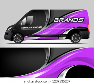 Van Wrap design for company, decal, wrap, and sticker. vector eps10