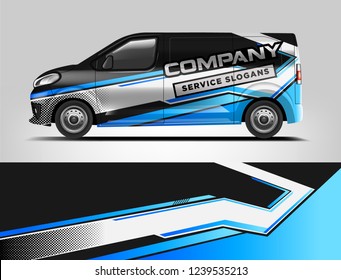 Van Wrap design for company, decal, wrap, and sticker. vector eps10