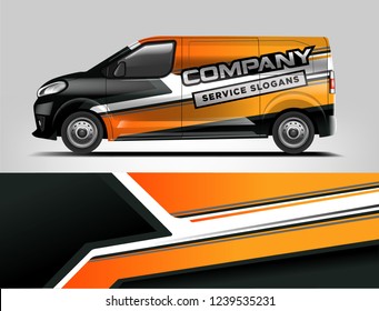 Van Wrap design for company, decal, wrap, and sticker. vector eps10