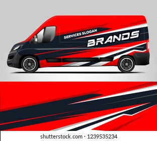 Van Wrap design for company, decal, wrap, and sticker. vector eps10