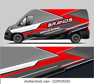 Van Wrap design for company, decal, wrap, and sticker. vector eps10