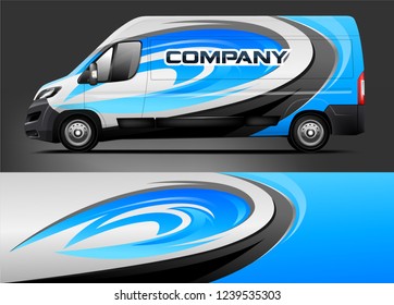 Van Wrap design for company, decal, wrap, and sticker. vector eps10