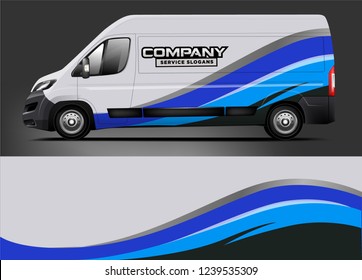 Van Wrap design for company, decal, wrap, and sticker. vector eps10