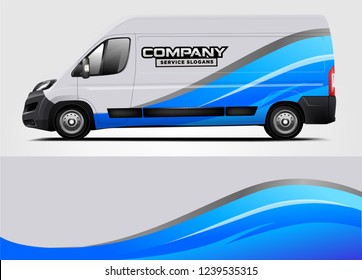 Van Wrap design for company, decal, wrap, and sticker. vector eps10