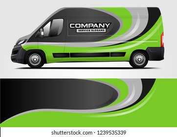 Van Wrap design for company, decal, wrap, and sticker. vector eps10