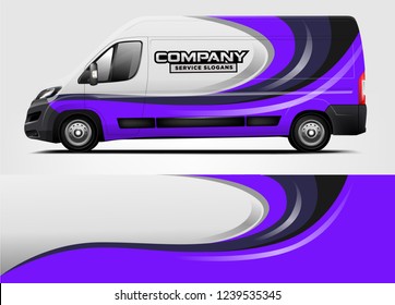 Van Wrap design for company, decal, wrap, and sticker. vector eps10