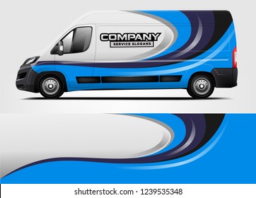 Van Wrap design for company, decal, wrap, and sticker. vector eps10