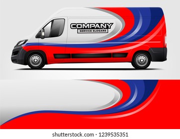 Van Wrap design for company, decal, wrap, and sticker. vector eps10