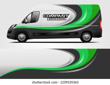 Van Wrap design for company, decal, wrap, and sticker. vector eps10