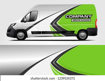 Van Wrap design for company, decal, wrap, and sticker. vector eps10