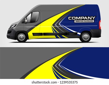 Van Wrap design for company, decal, wrap, and sticker. vector eps10