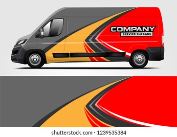 Van Wrap design for company, decal, wrap, and sticker. vector eps10