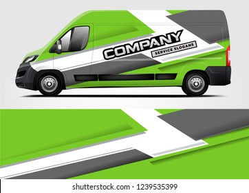 Van Wrap design for company, decal, wrap, and sticker. vector eps10