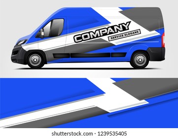 Van Wrap design for company, decal, wrap, and sticker. vector eps10