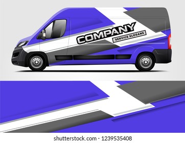 Van Wrap design for company, decal, wrap, and sticker. vector eps10
