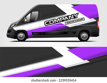 Van Wrap design for company, decal, wrap, and sticker. vector eps10