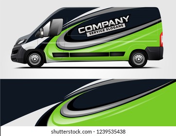 Van Wrap design for company, decal, wrap, and sticker. vector eps10