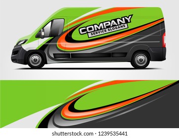 Van Wrap design for company, decal, wrap, and sticker. vector eps10