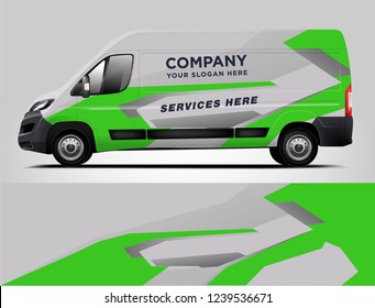 Van Wrap design for company, decal, wrap, and sticker. vector eps10