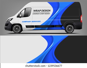 Van Wrap design for company, decal, wrap, and sticker. vector eps10