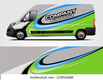 Van Wrap design for company, decal, wrap, and sticker. vector eps10