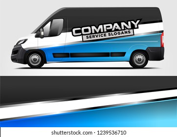 Van Wrap Design For Company, Decal, Wrap, And Sticker. Vector Eps10