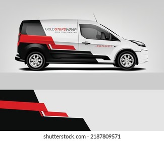 Van Wrap design for company, decal, wrap, and sticker. vector eps10
