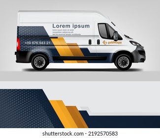 Van Wrap design for company, decal, wrap, and sticker. vector eps10