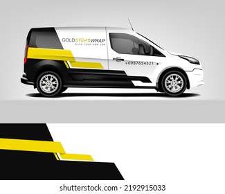 Van Wrap design for company, decal, wrap, and sticker. vector eps10