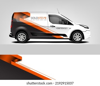 Van Wrap design for company, decal, wrap, and sticker. vector eps10