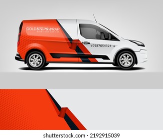 Van Wrap design for company, decal, wrap, and sticker. vector eps10