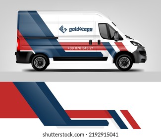 Van Wrap design for company, decal, wrap, and sticker. vector eps10