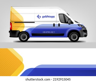 Van Wrap design for company, decal, wrap, and sticker. vector eps10