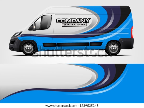 Van Wrap Design Company Decal Wrap Stock Vector (Royalty Free ...