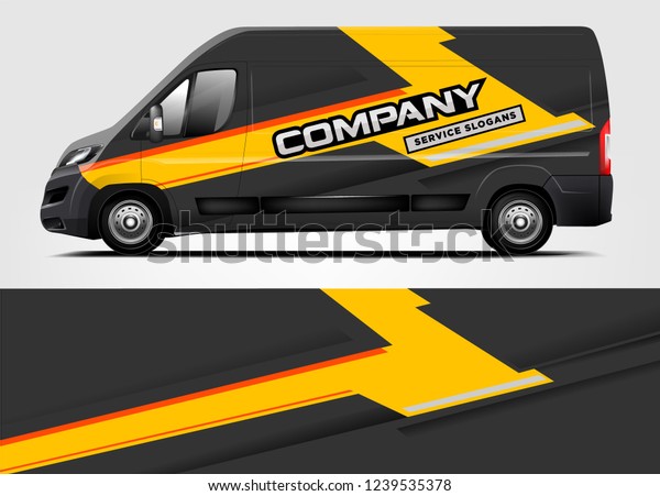 Van Wrap design for company, decal, wrap, and\
sticker. vector eps10