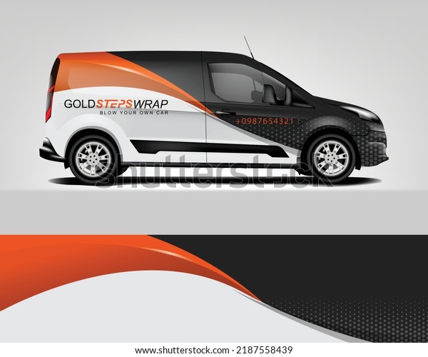 Van Wrap design for company, decal, wrap, and\
sticker. vector eps10\
