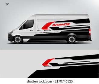 Van Wrap. Design modern eye catching ready use. place your logo. Printable eps files.