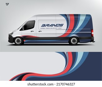 Van Wrap. Design modern eye catching ready use. place your logo. Printable eps files.