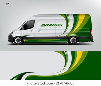 Van Wrap. Design modern eye catching ready use. place your logo. Printable eps files.