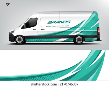 Van Wrap. Design modern eye catching ready use. place your logo. Printable eps files.